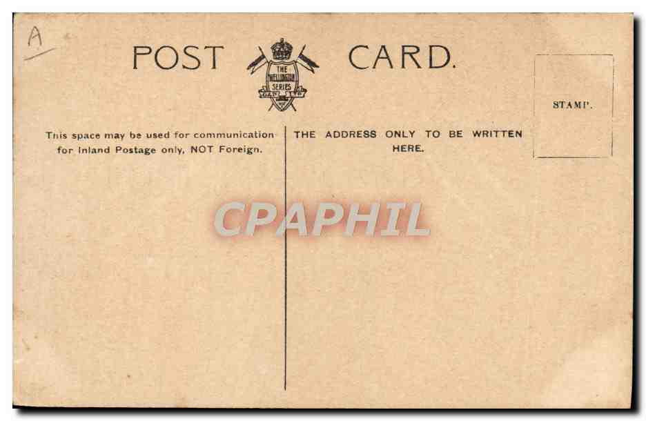 CPA Bateau Guerre HMS Hermes Cruiser — Verso