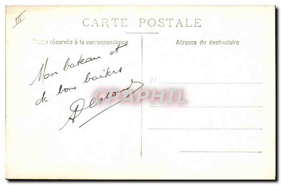 CARTE PHOTO Bateau Guerre  — Verso