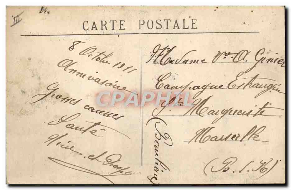 CPA Bateau Guerre Toulon Catastrophe de la Liberte  — Verso