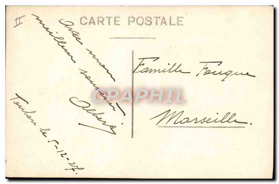 CPA Bateau Guerre  — Verso
