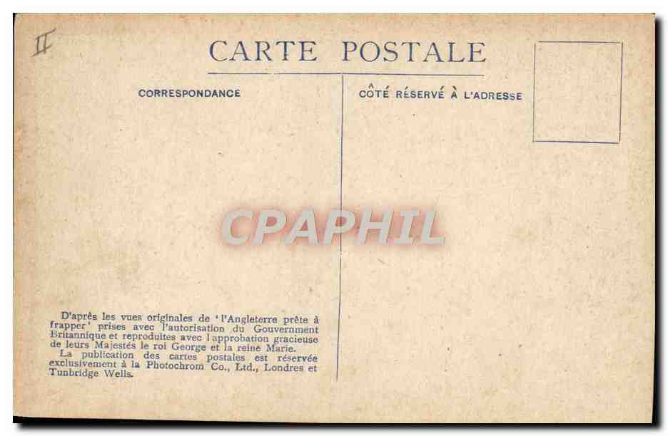 CPA Bateau Guerre Crepuscule sur la mer du Nord Les grosses pieces ne choment pas  — Verso