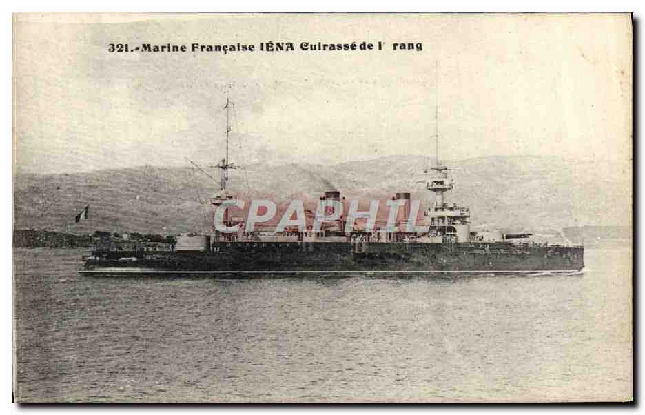 CPA Bateau Guerre Iena Cuirasse de 1er rang