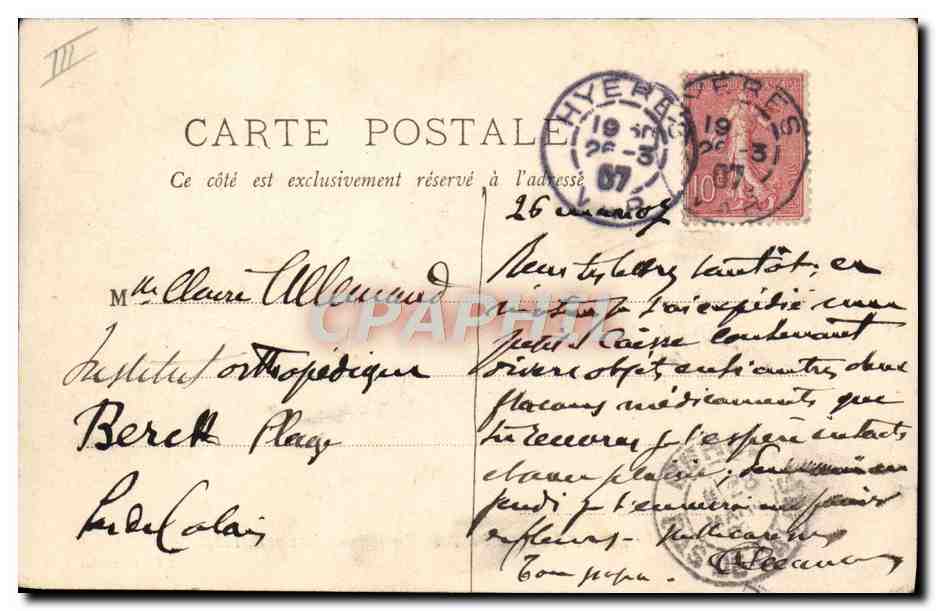 CPA Bateau Guerre Iena Cuirasse a tourelles — Verso