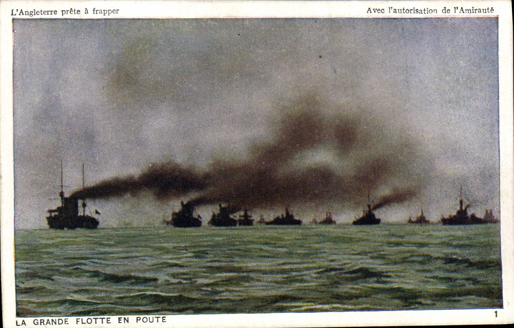 CPA Bateau Guerre La grande flotte en route