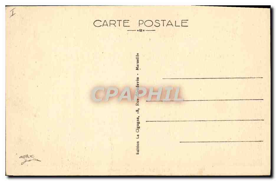 CPA Le theatre Sete — Verso