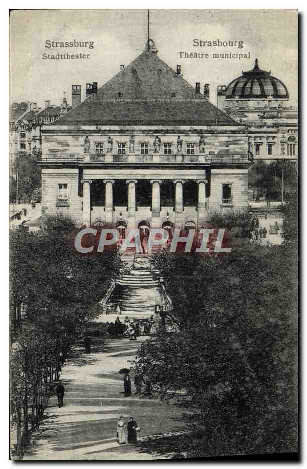 CPA Le theatre municipal Strasbourg