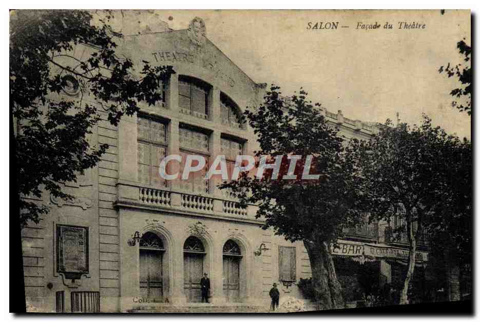 CPA Salon Face du theatre 