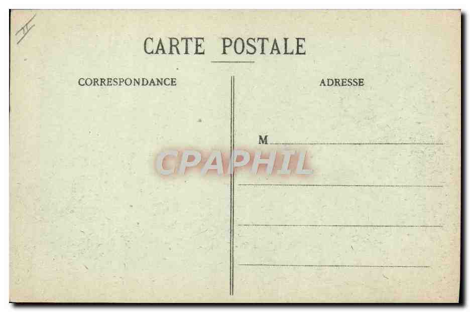 CPA Le theatre Strasbourg Tramway — Verso
