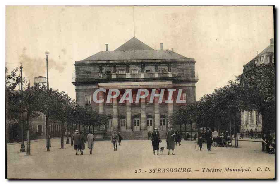 CPA Le theatre municipal Strasbourg 