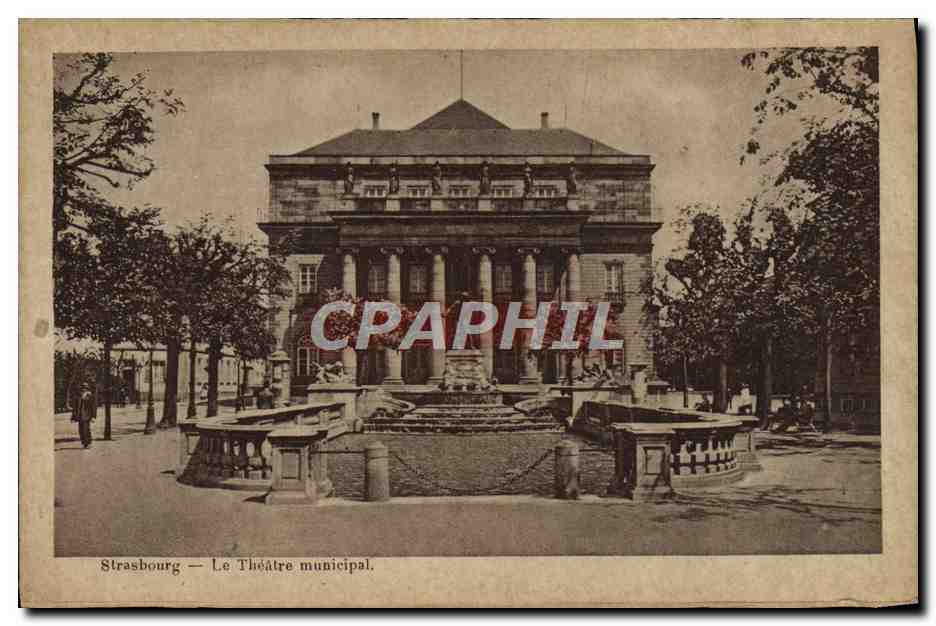 CPA Le theatre municipal Strasbourg 