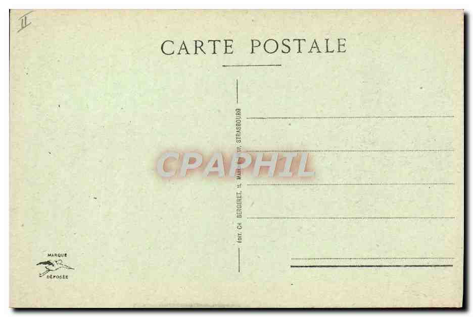 CPA Le theatre Strasbourg — Verso