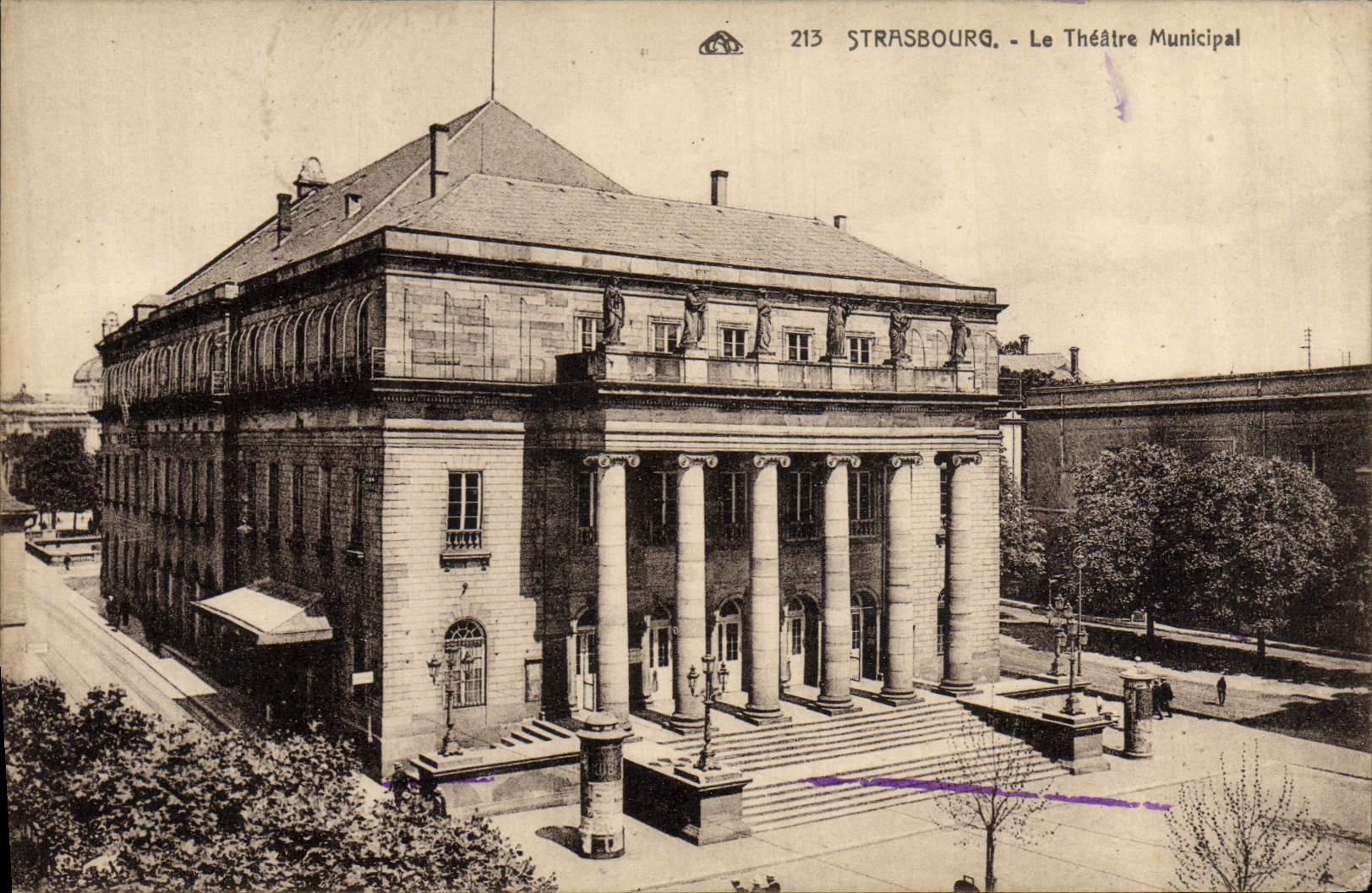 CPA Le theatre municipal Strasbourg