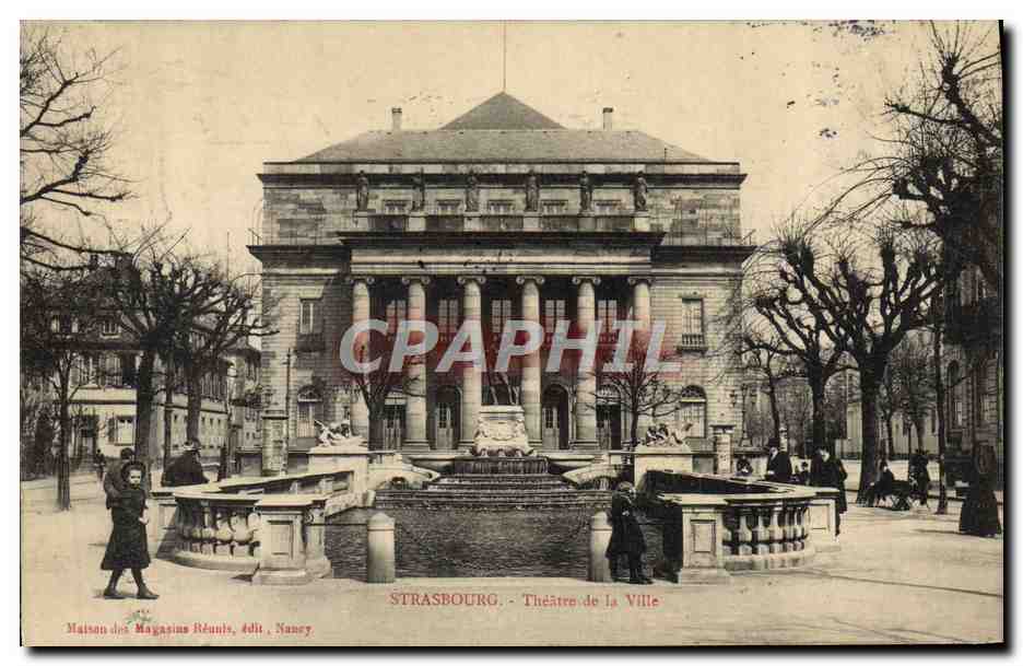 CPA Le theatre de la ville Strasbourg