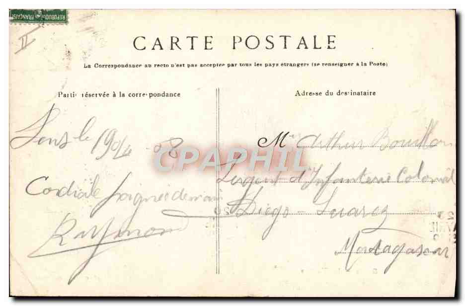 CPA Le theatre Sens — Verso