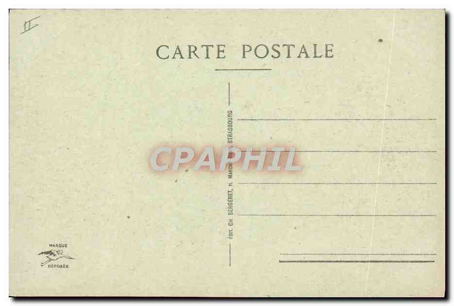 CPA Le theatre Strasbourg — Verso