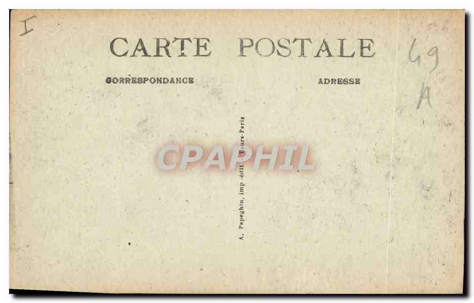 CPA Le theatre Saumur — Rückseite