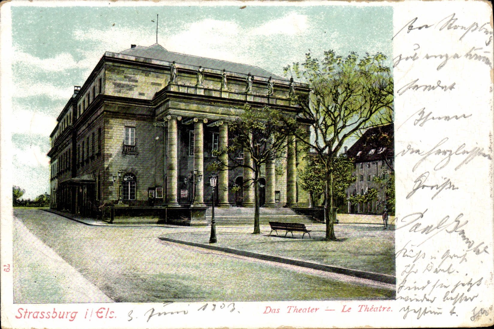 Strassburg i/Elz — Le Théâtre — éditeur non identifié, n° de série 62