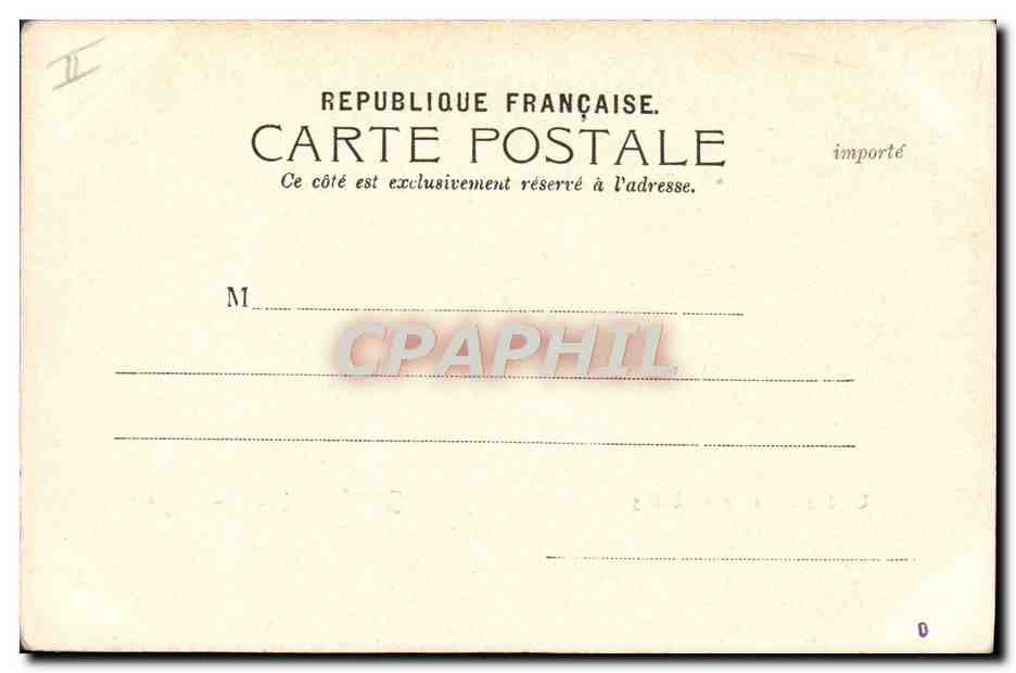CPA Le theatre et statue de Thiers Saint-Germain-en-Laye — Verso