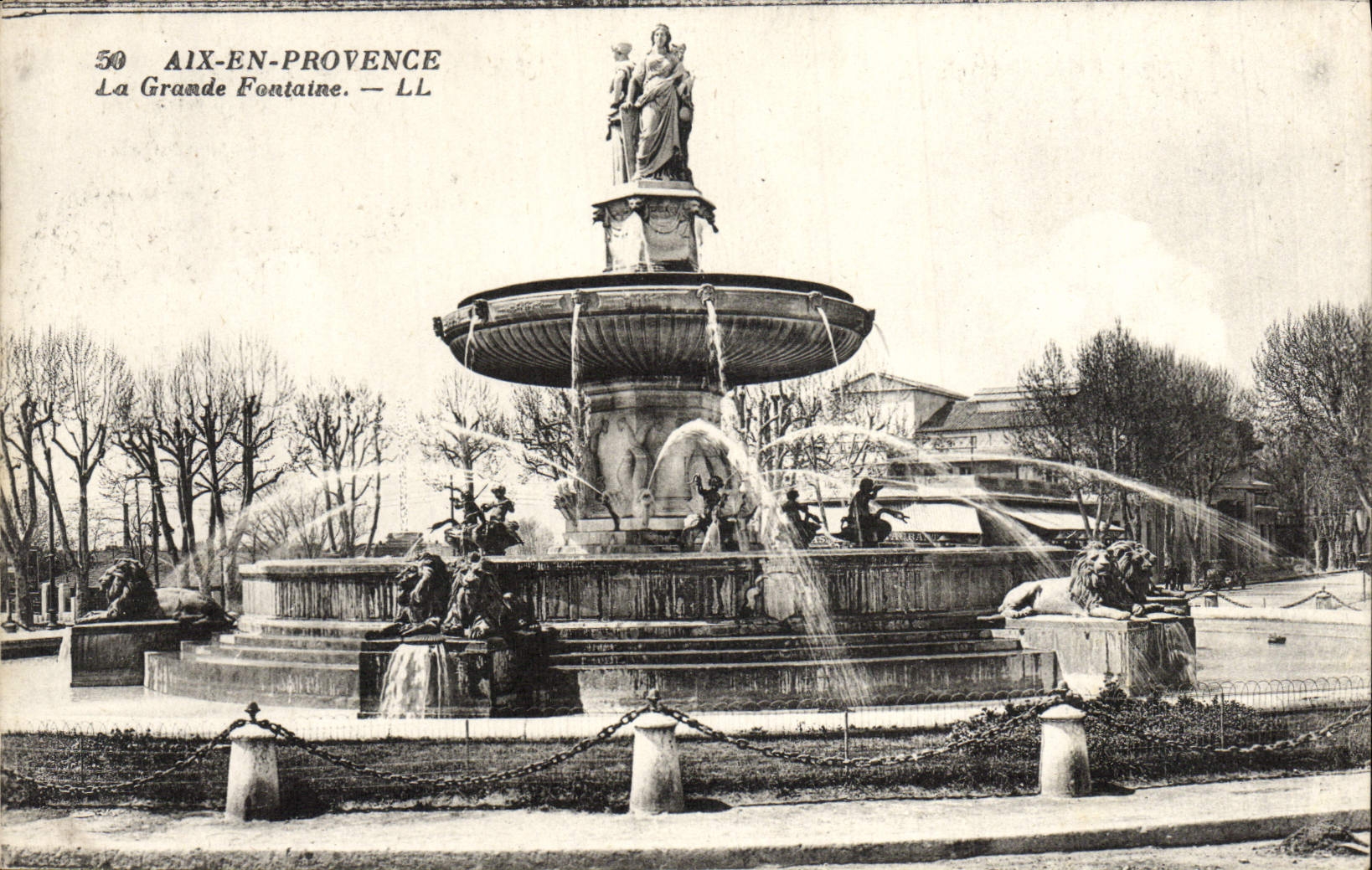 Aix-en-Provence — Die Grande Fontaine — LL