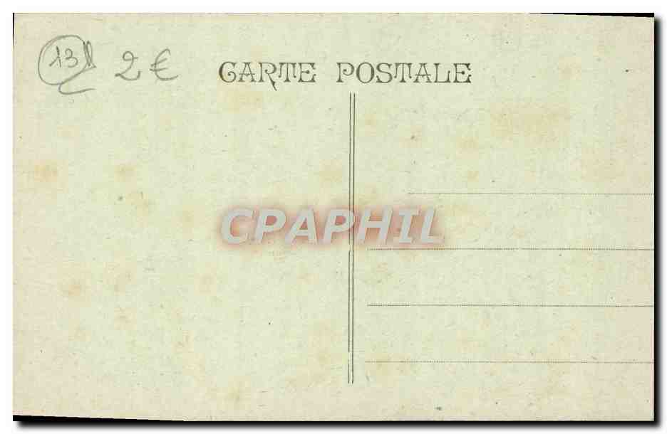 CPA Aix En Provence Hotel d'Espagnet Cariatides Cours Mirabeau — Verso