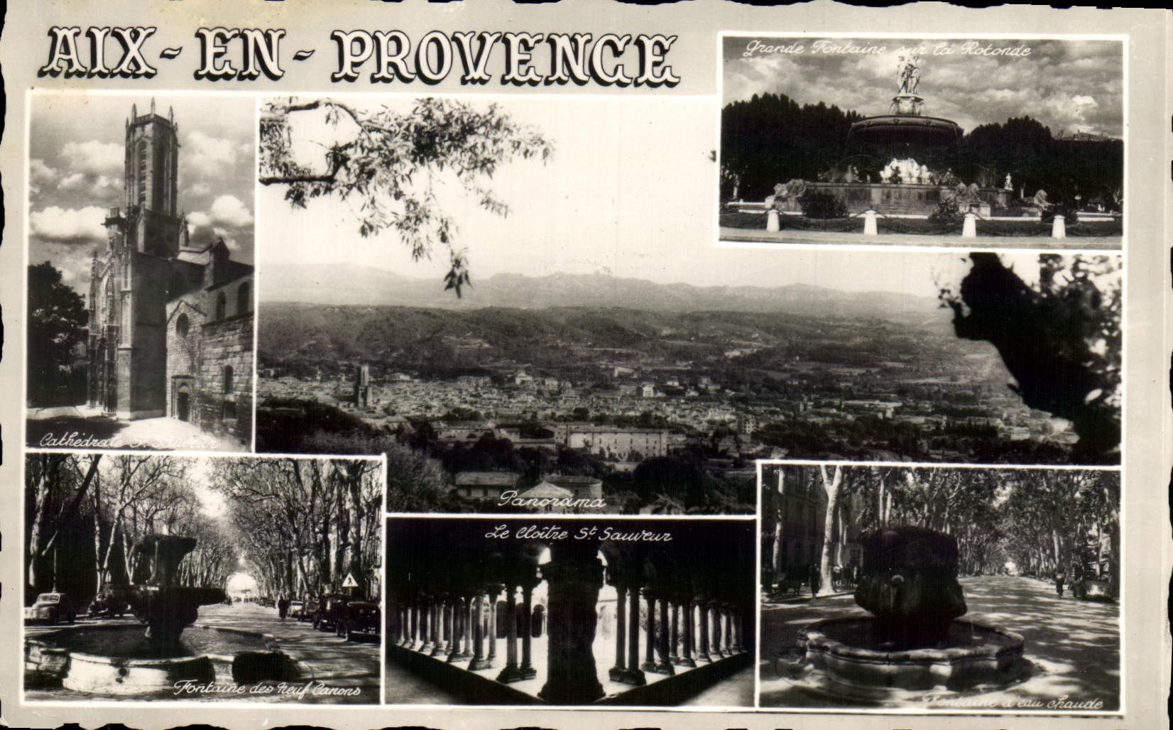 Aix-en-Provence — Panorama et monuments — Édition Clapier - Anverso