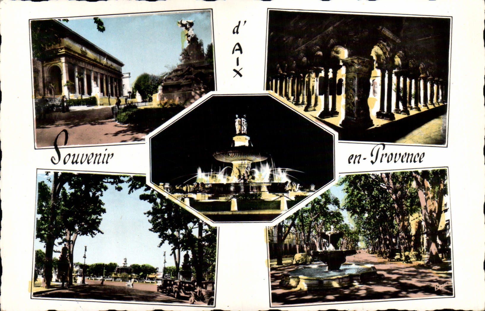 Aix-en-Provence — Souvenir d'Aix en-Provence — Éditions de France, rue Clapier