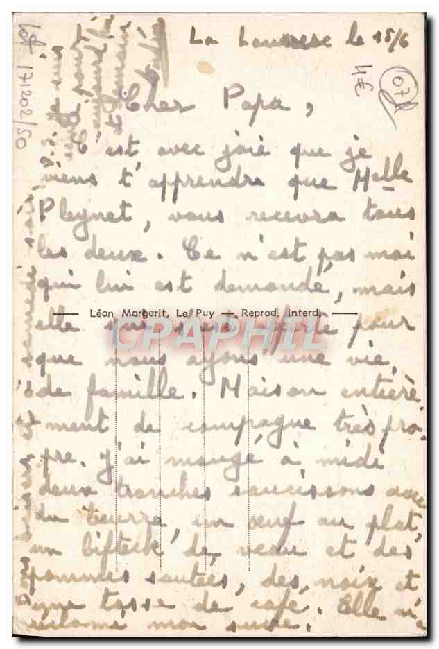 CPA La Louvesc Lit de mort de Saint Francois Regis  — Verso