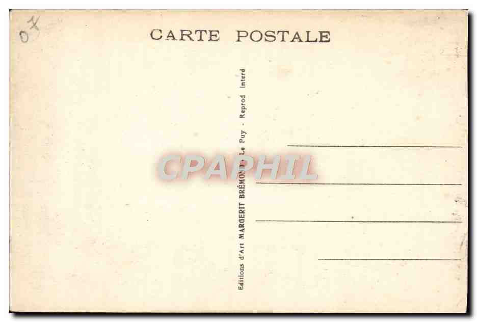 CPA La Louvesc Le boulevard des elegants et la ville  — Verso