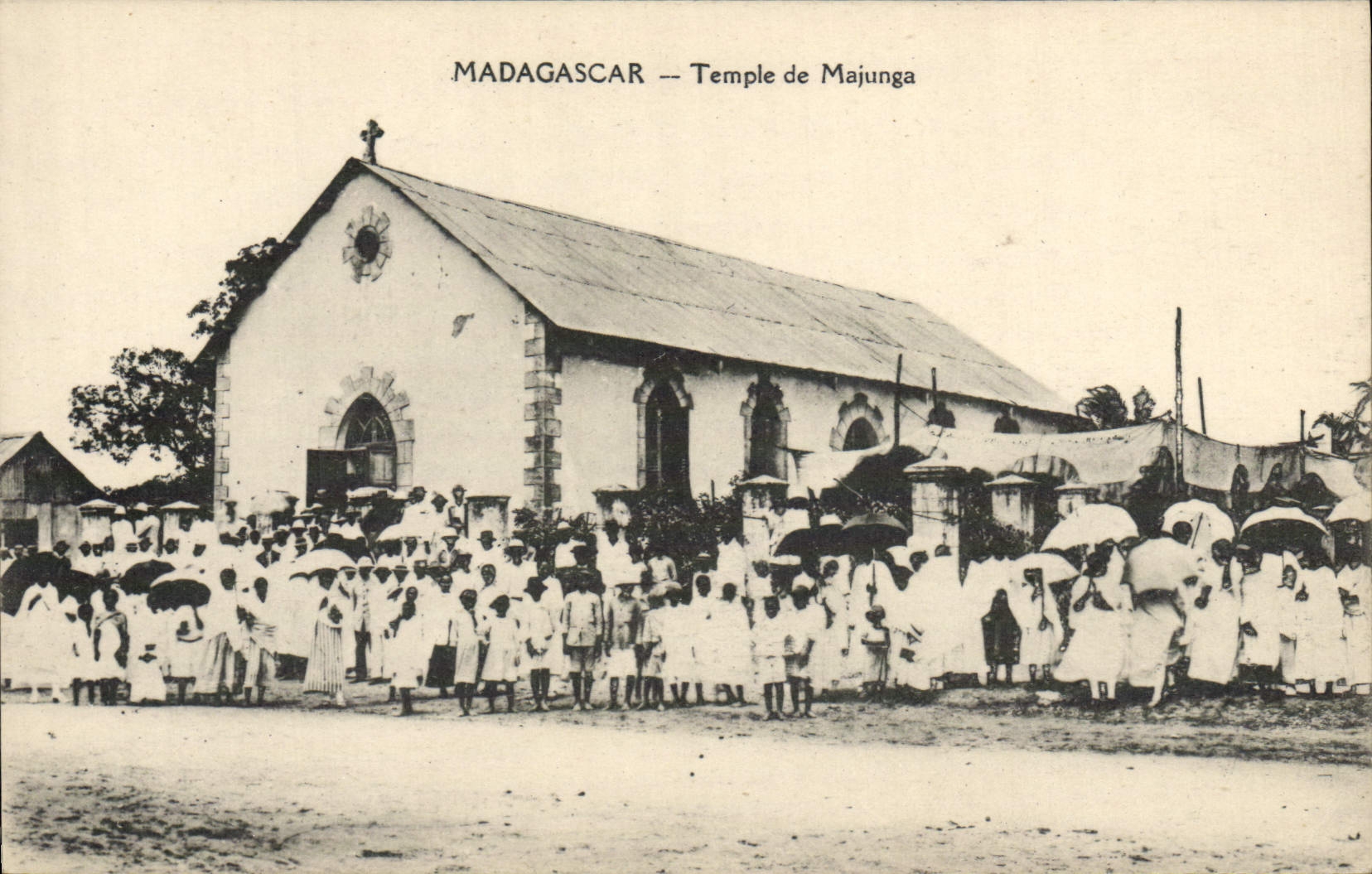 Madagascar — Temple de Majunga — Éditeur : Missions Évangéliques - Anverso