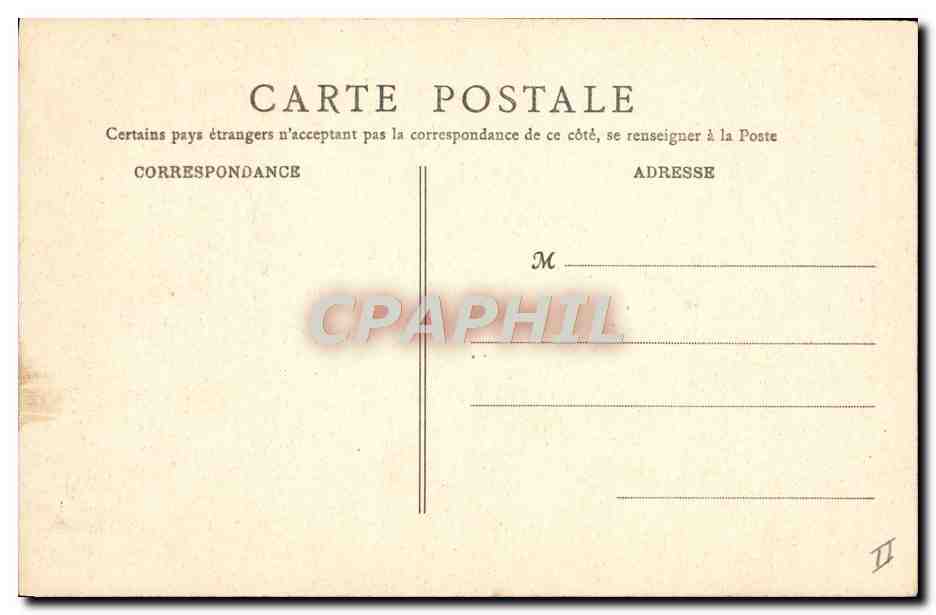 CPA Temple protestant Choisy le Roi — Verso