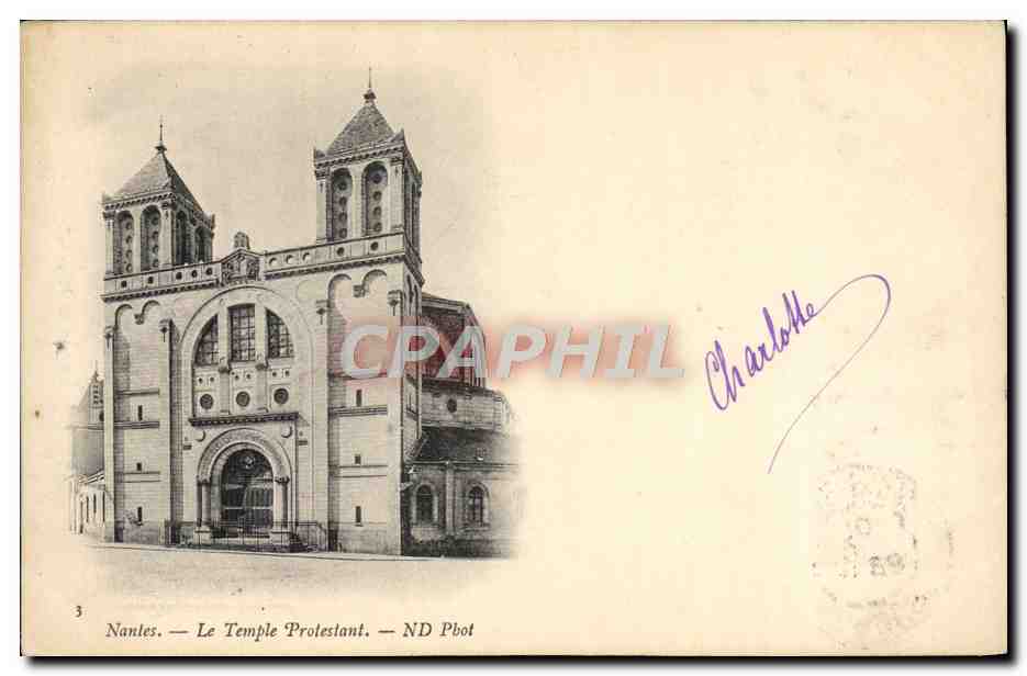 CPA Temple protestant Nantes