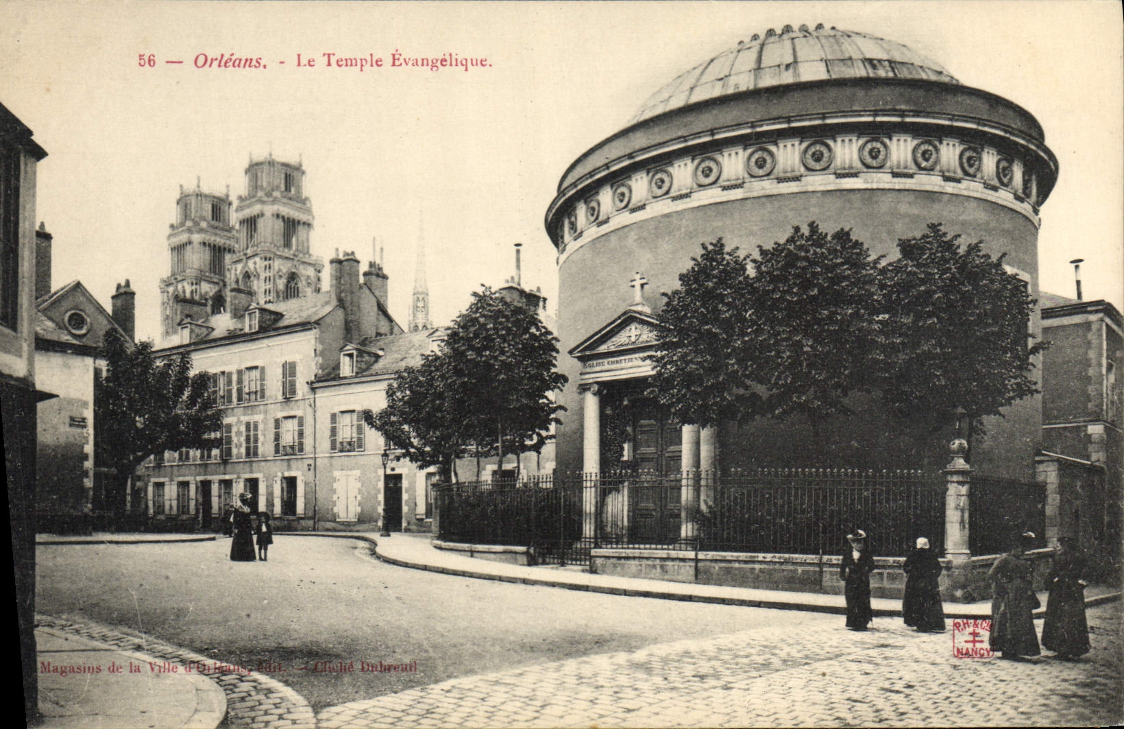 CPA Temple protestant evangelisque Orleans 