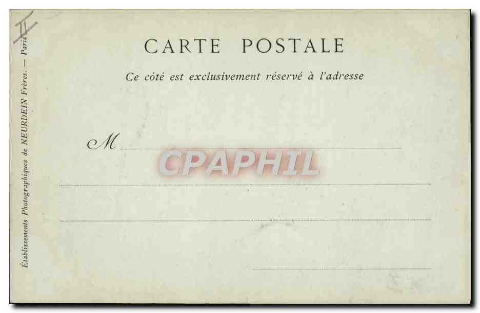 CPA Temple protestant Lyon — Rückseite