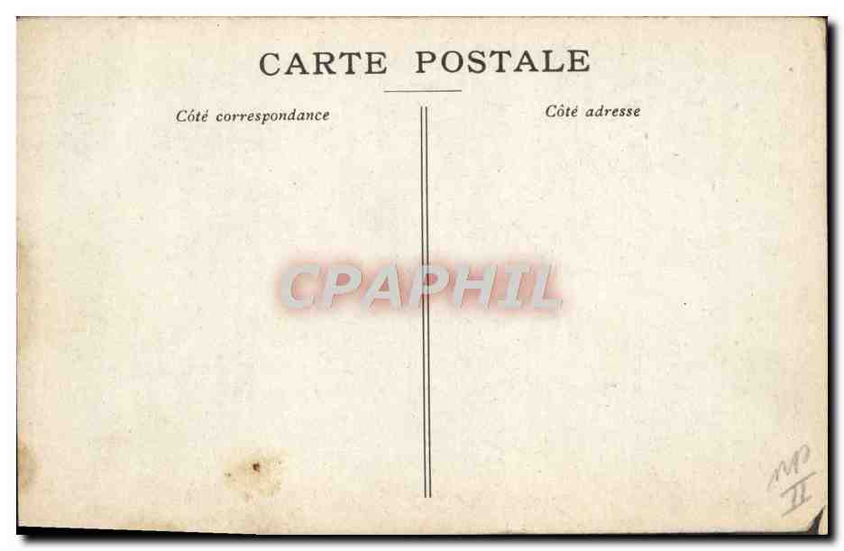 CPA Temple protestant Reims Militaria — Verso
