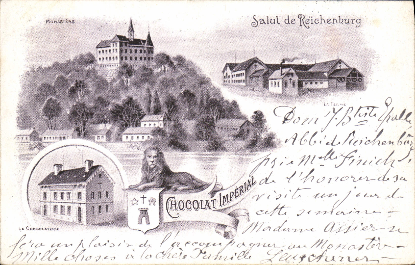 CPA Salut de Reichenburg Chocolat Imperial Lion