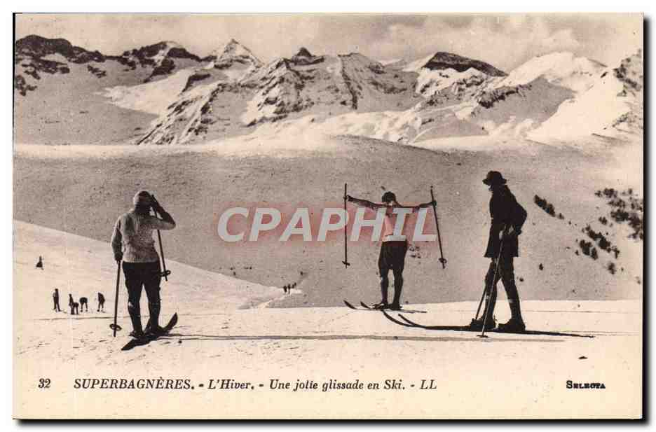 CPA Sports d'hiver Ski Une jolie glissade en ski