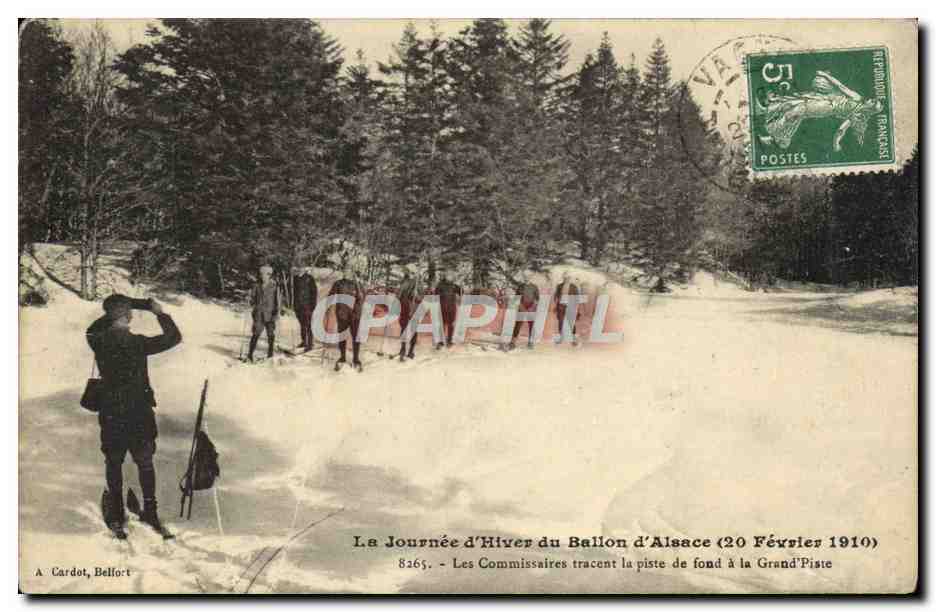 La Journée d'Hiver du Ballon d'Alsace — 20 Février 1910 — A. Cardot, Belfort
