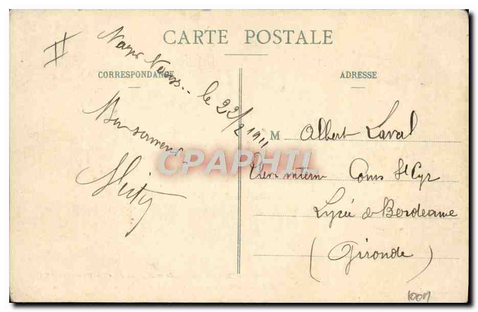 La Journée d'Hiver du Ballon d'Alsace — 20 Février 1910 — A. Cardot, Belfort — Verso