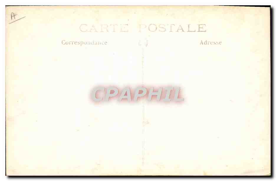 CARTE PHOTO Train Locomotive Wagon — Rückseite