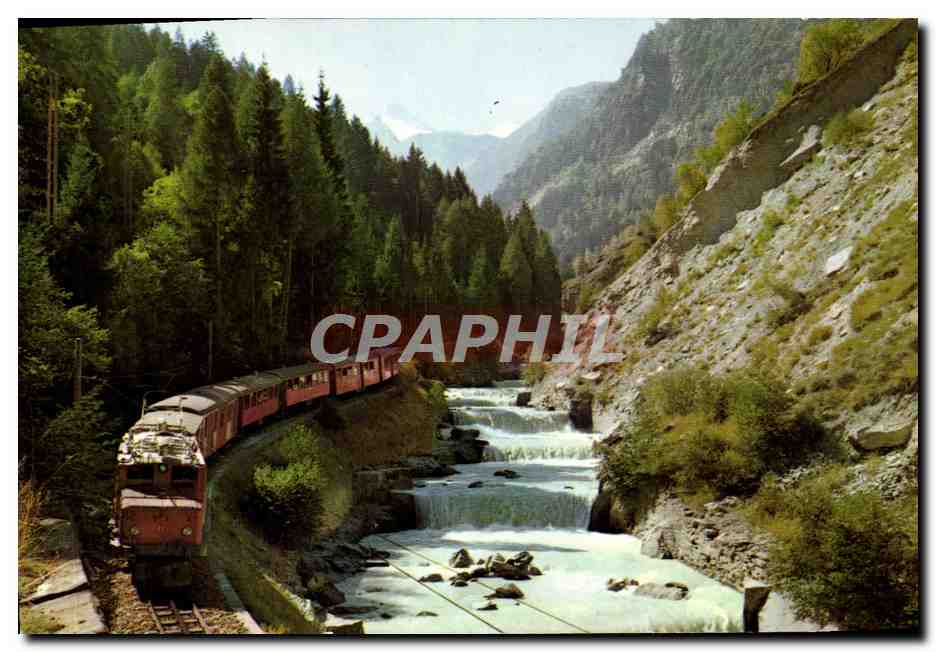 CPM Train Locomotive Visp Zermatt Bahn Brunegghorn