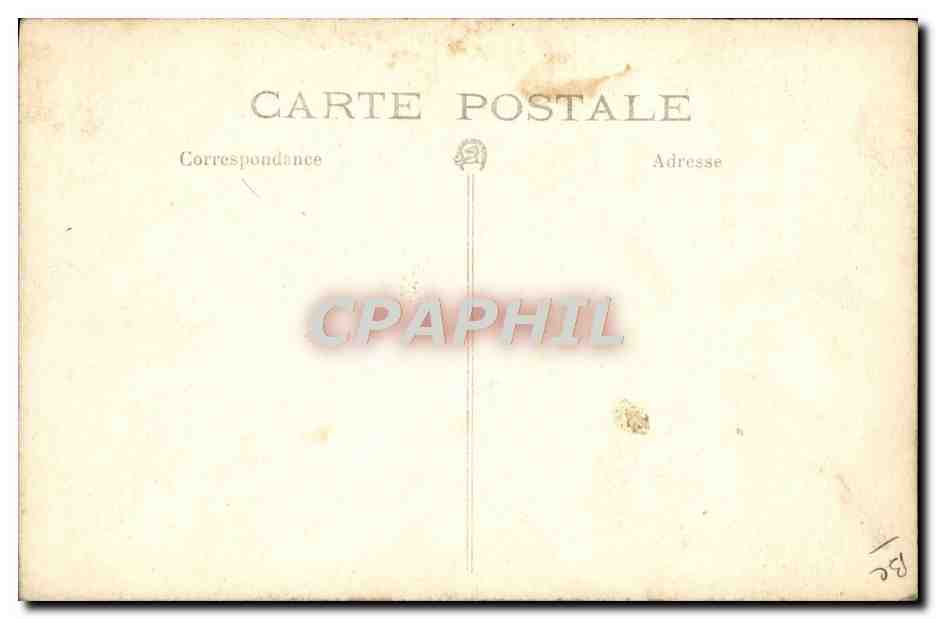 CARTE PHOTO Train Locomotive  — Rückseite