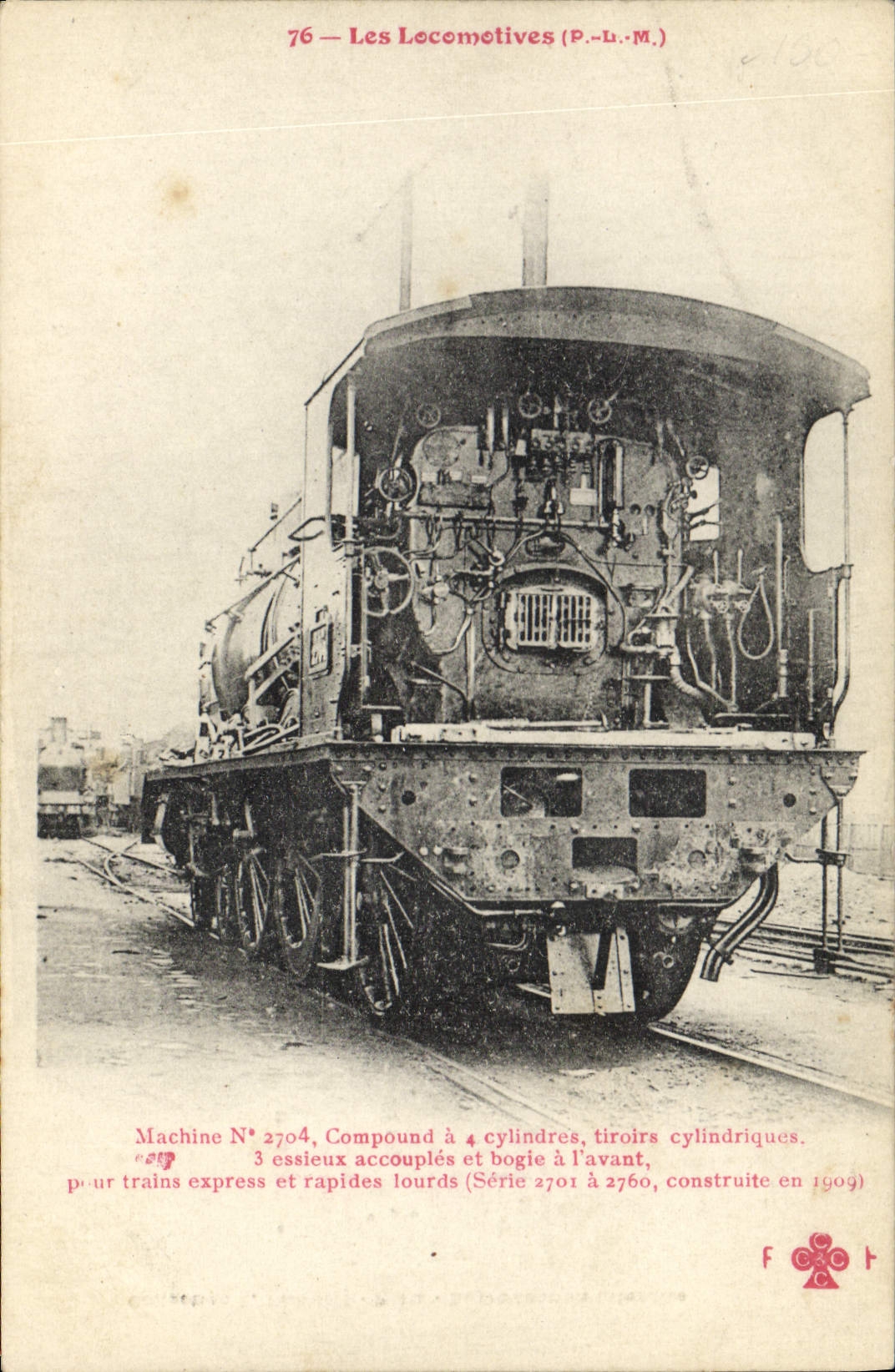 CPA Train Locomotive Machine 2704