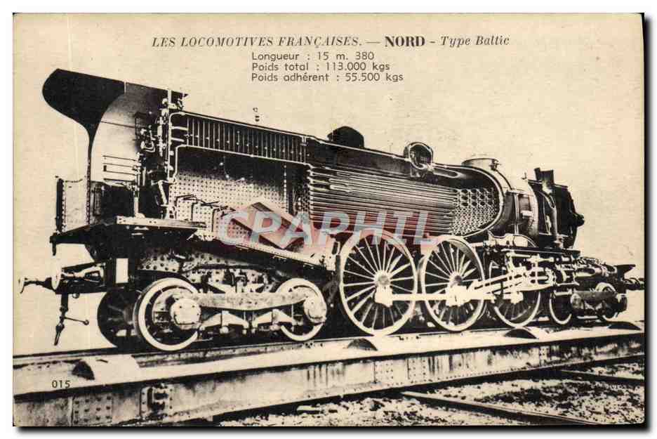 CPA Train Locomotive Nord Type Baltic 