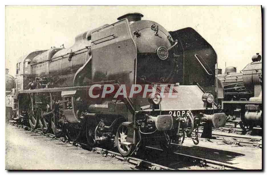 CPA Train Locomotive du Sud Est machine 240 P 8