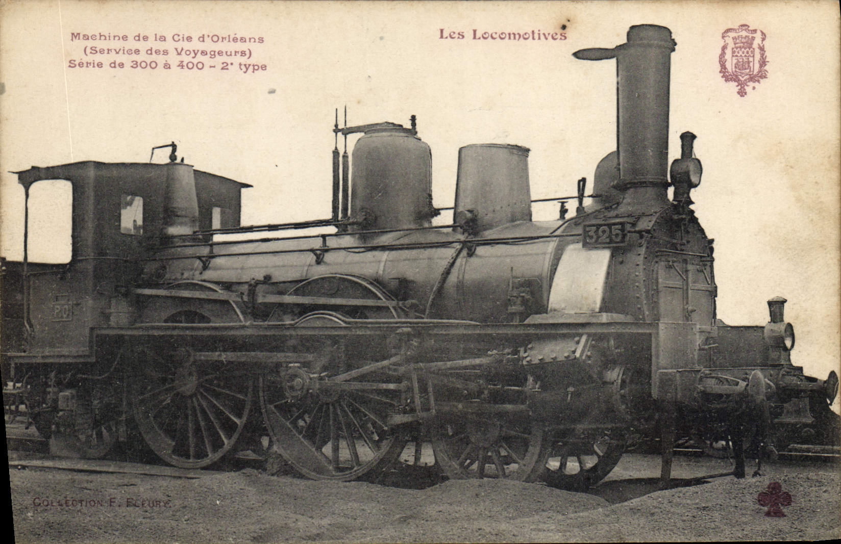 CPA Train Locomotive Machine de la Cie d'Orleans Service des voyageurs