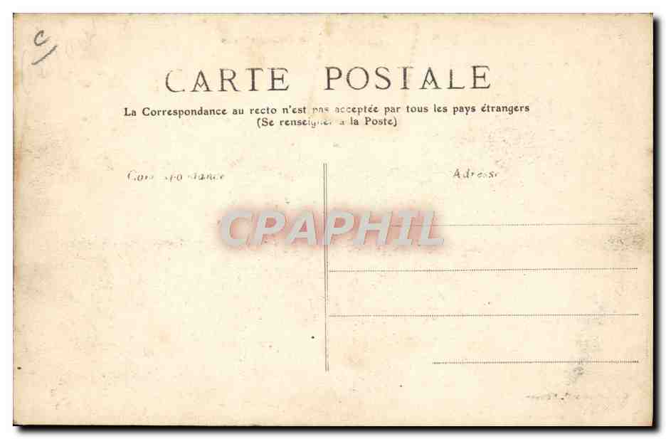 CPA Train Locomotive Machine de la Cie d'Orleans Service des voyageurs — Verso