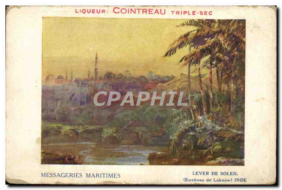 CPA Bateau Messageries Maritimes Lever de soleil Inde