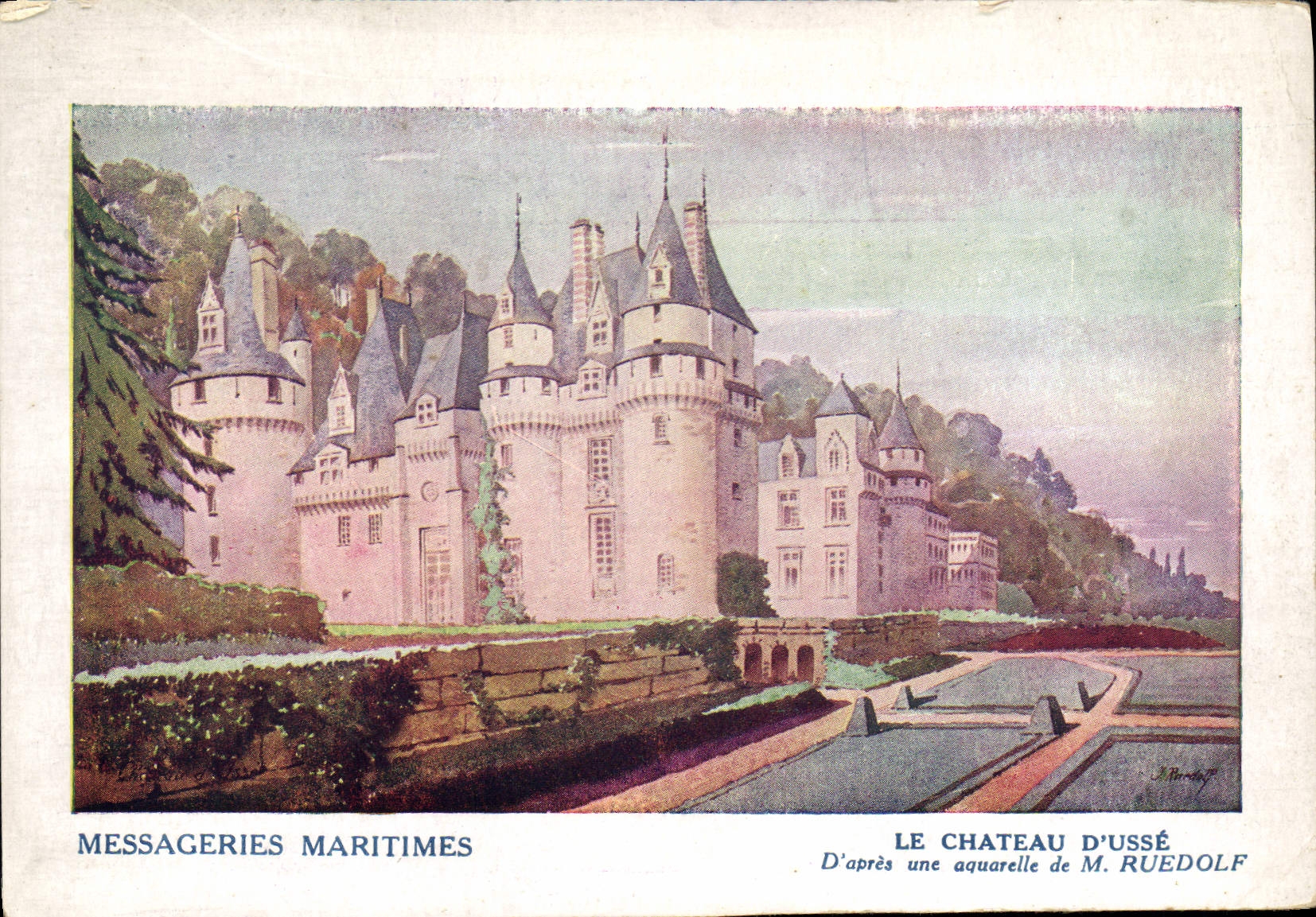 CPA Bateau Messageries Maritimes Chateau d'Usse