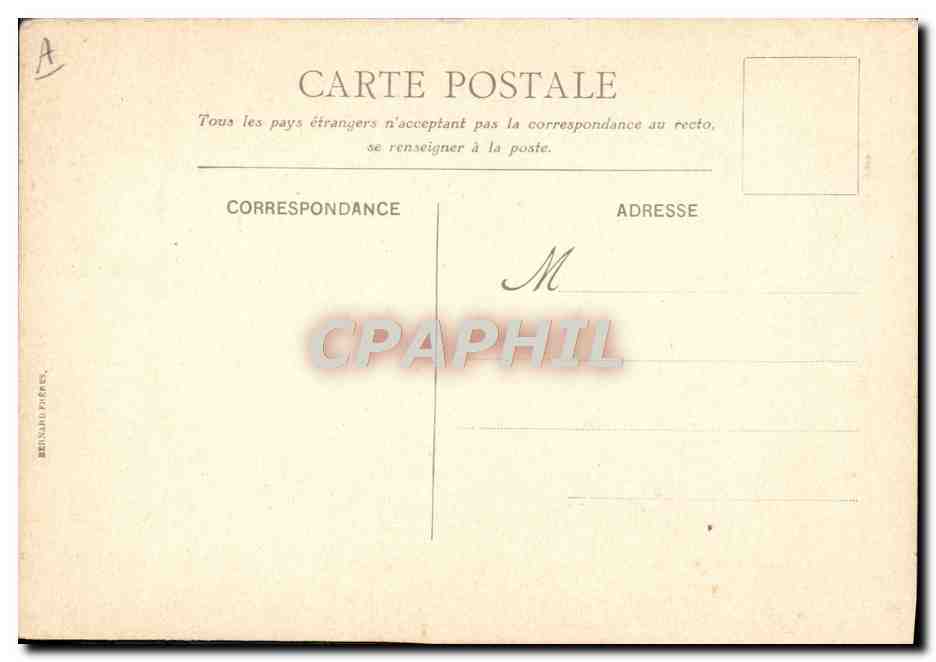 CPA Bateau Messageries Maritimes Chateau d'Usse — Rückseite