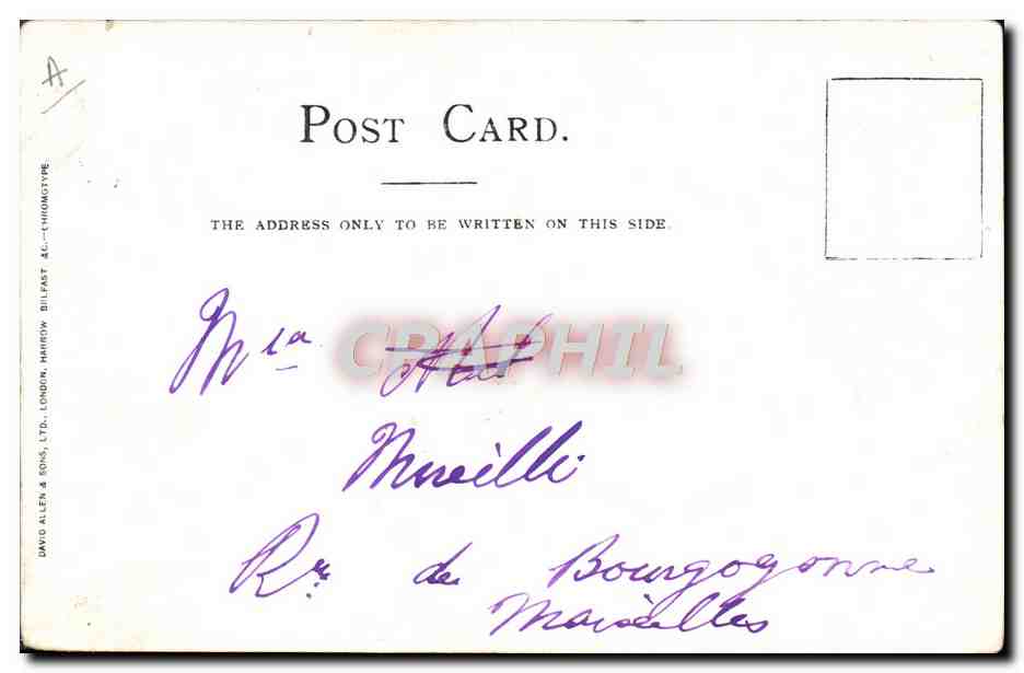 CPA Bateau SY Argonaut  — Verso